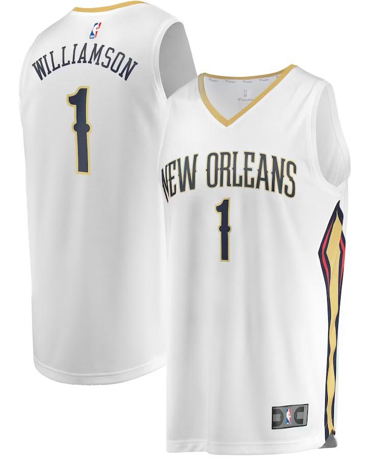 New Orleans Pelicans Zion Williamson White Jersey - Association Edition