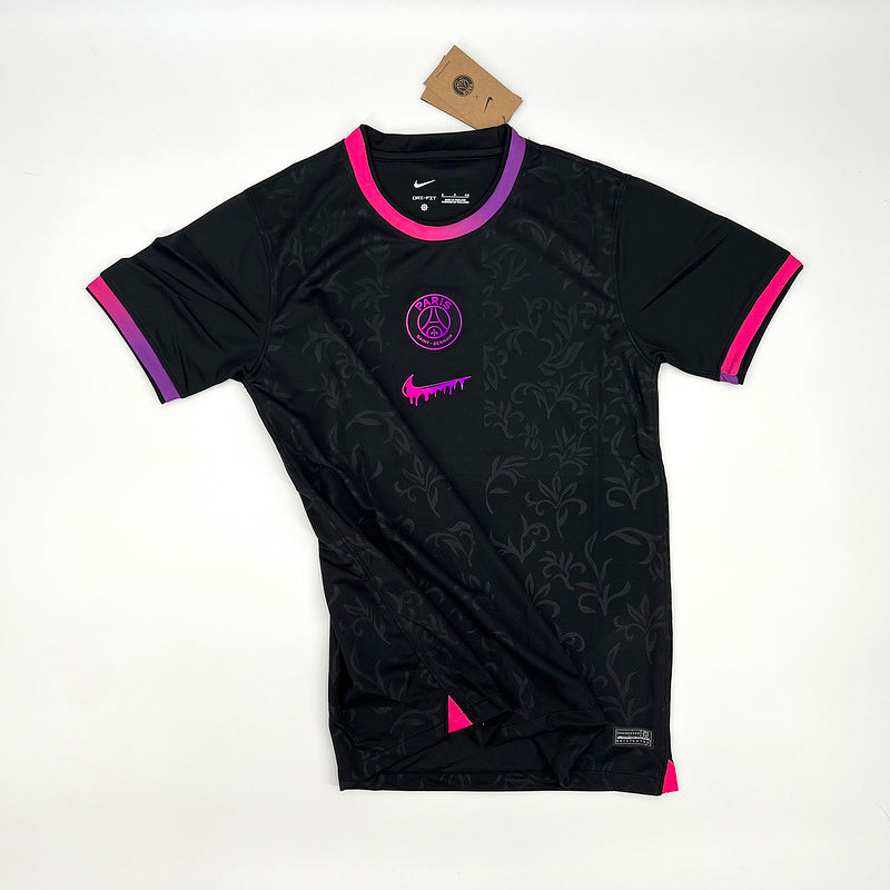 Camiseta PSG Edición Especial 24/25 Negro e Rosa