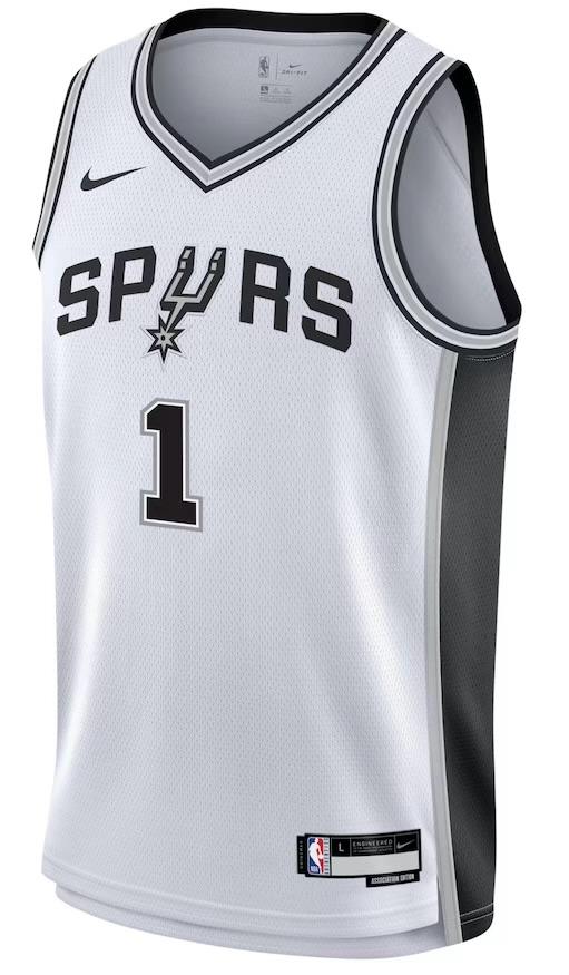 San Antonio Spurs Victor Wembanyama White Jersey - Association Edition