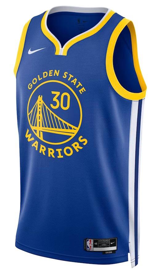 Golden State Warriors Stephen Curry Royal Jersey - Icon Edition