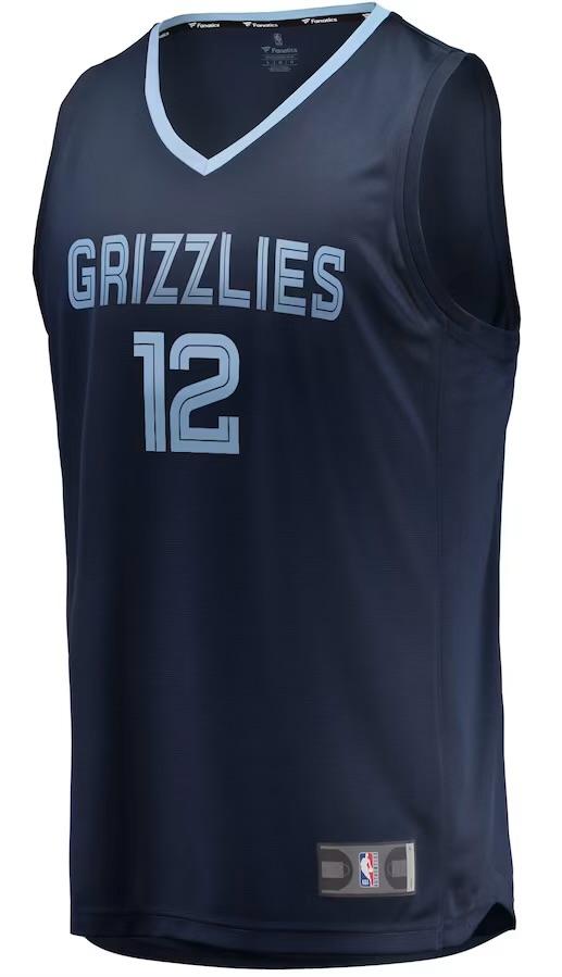 Memphis Grizzlies Ja Morant Navy Jersey - Icon Edition