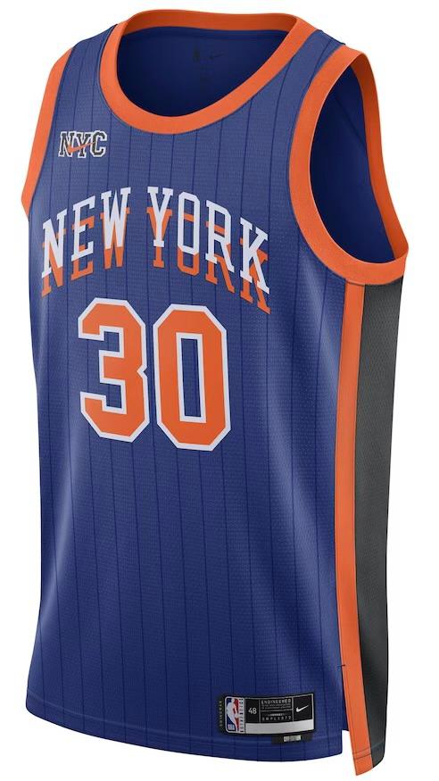 New York Knicks Julius Randle Blue 2023/24 Jersey - City Edition