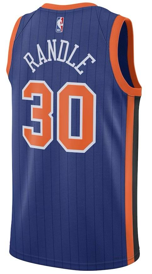 New York Knicks Julius Randle Blue 2023/24 Jersey - City Edition