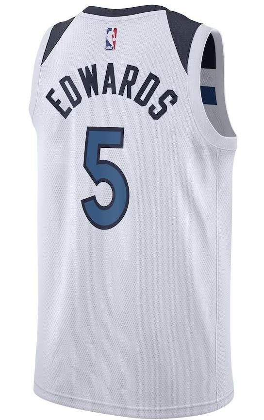 Minnesota Timberwolves Anthony Edwards White - Association Edition Swingman Jersey