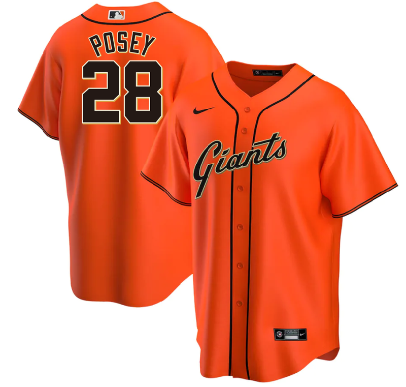 San Francisco Giants Buster Posey – Alternate Orange Jersey