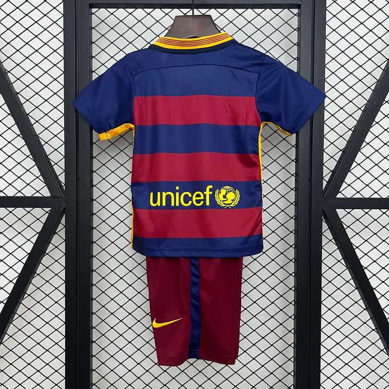 Camiseta y Pantalones Cortos para Niño FC Barcelona Retro