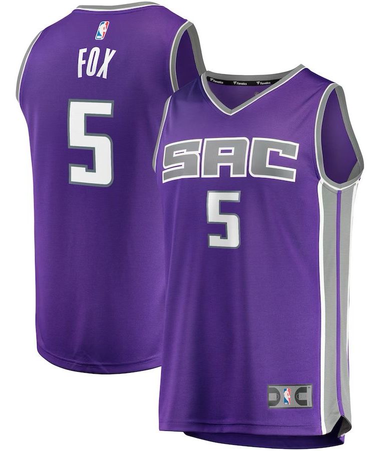 Sacramento Kings De'Aaron Fox Purple Jersey - Statement Edition