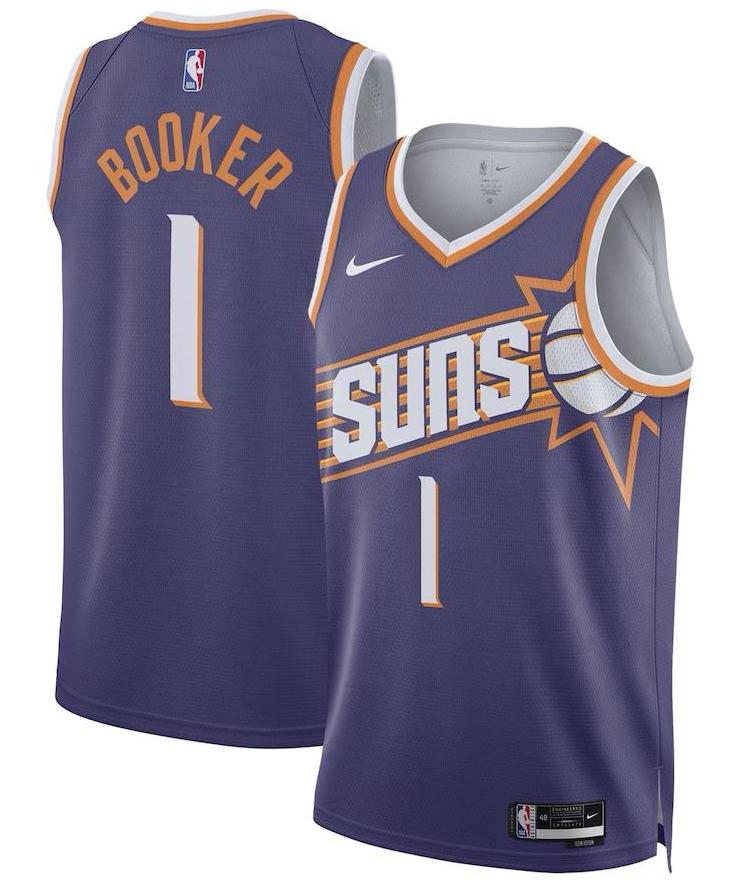 Phoenix Suns Devin Booker Purple Jersey - Icon Edition