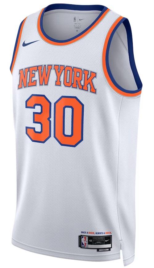 New York Knicks Julius Randle White Jersey - Association Edition