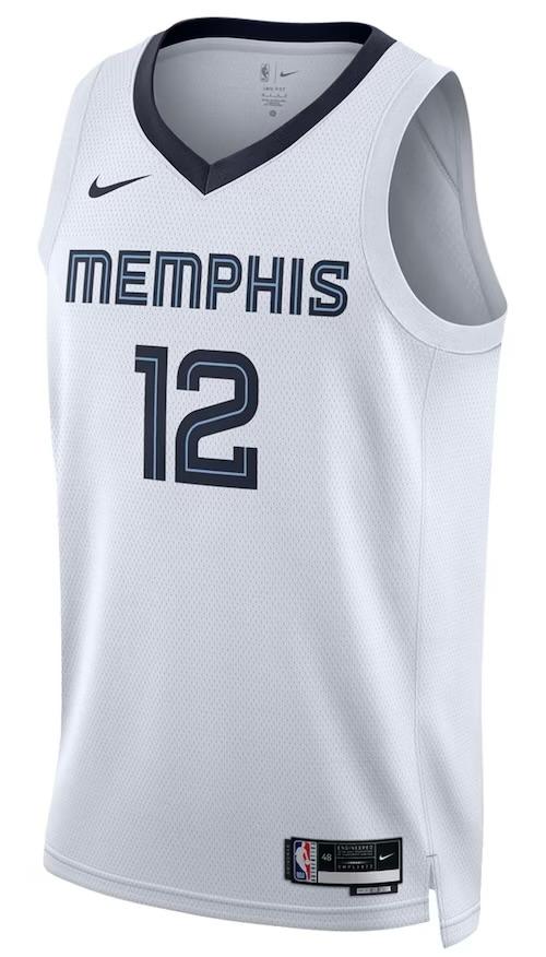 Memphis Grizzlies Ja Morant White Jersey - Association Edition