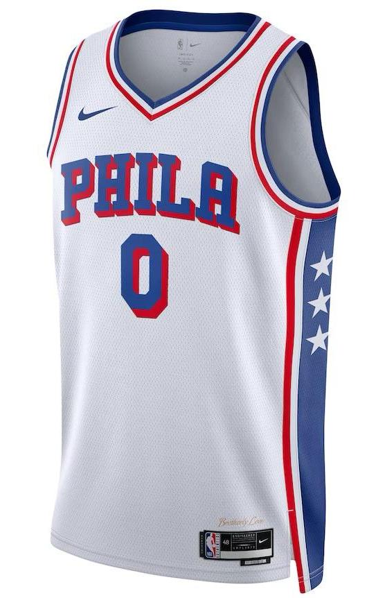 Philadelphia 76ers Tyrese Maxey White Jersey - Association Edition