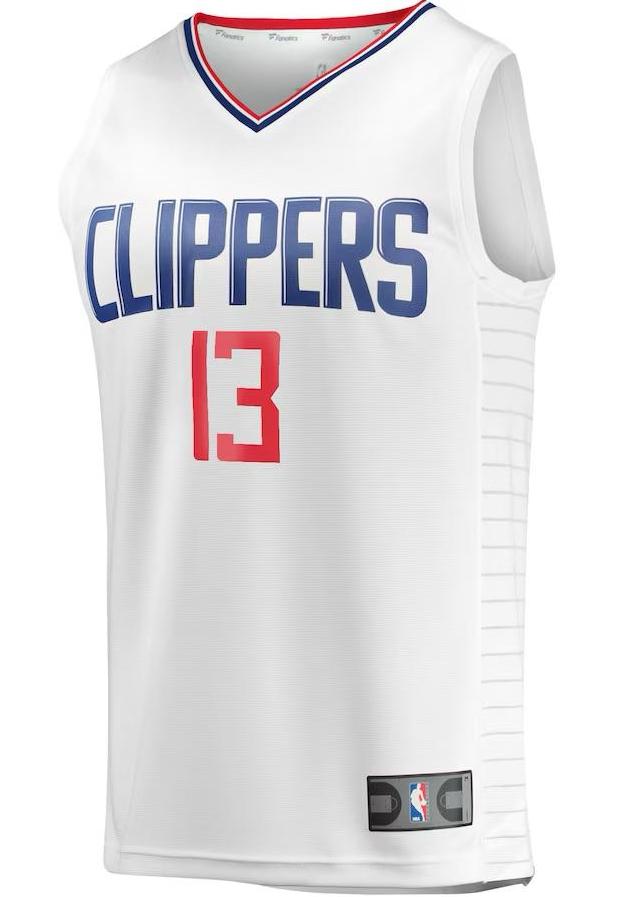 LA Clippers Paul George White Jersey - Association Edition