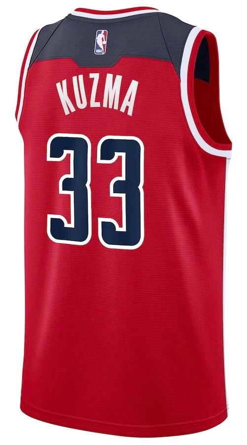 Washington Wizards Kyle Kuzma Red Jersey - Icon Edition