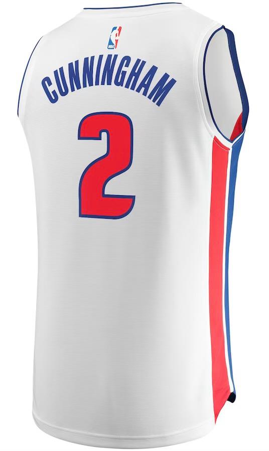 Detroit Pistons Cade Cunningham White Jersey - Association Edition