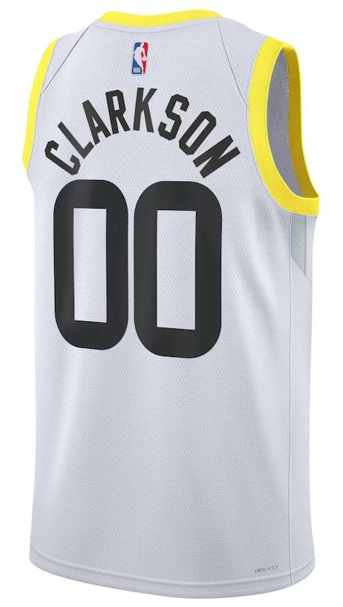 Utah Jazz Jordan Clarkson White Jersey - Association Edition