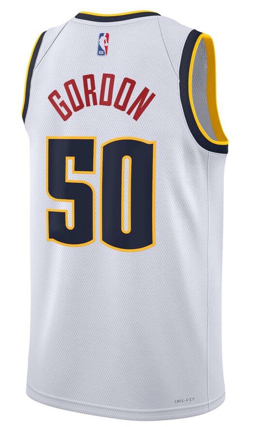 Denver Nuggets Aaron Gordon White Jersey - Association Edition