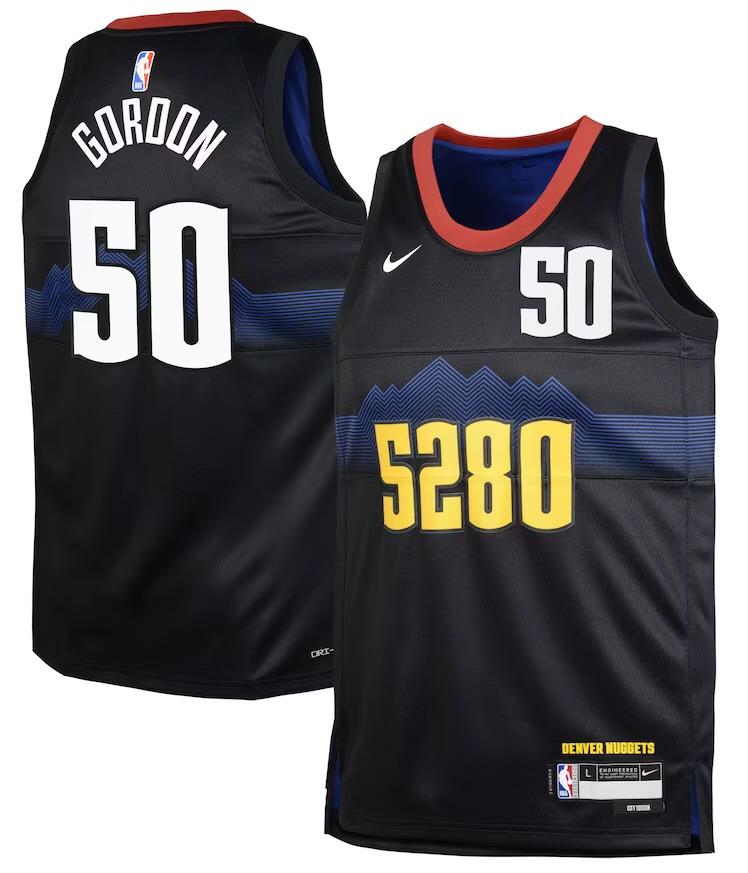 Denver Nuggets Aaron Gordon Black 2023/24 Jersey - City Edition