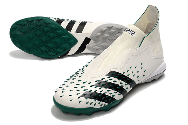 Zapatillas Société Predator Freak + FG White/Green - Cano Alto