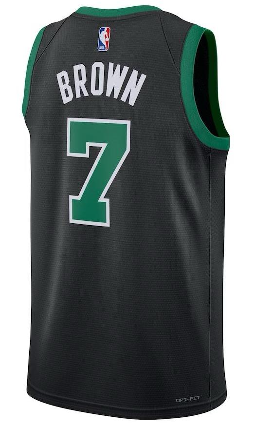 Boston Celtics Jaylen Brown Black 2022/23 Jersey - Statement Edition