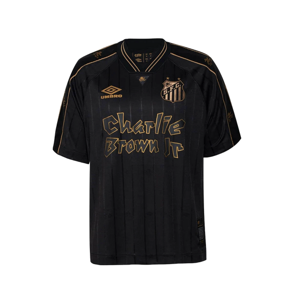 Camiseta Santos Edición Charlie Brown Jr 24/25 Negro - Umbro Masculino Hincha