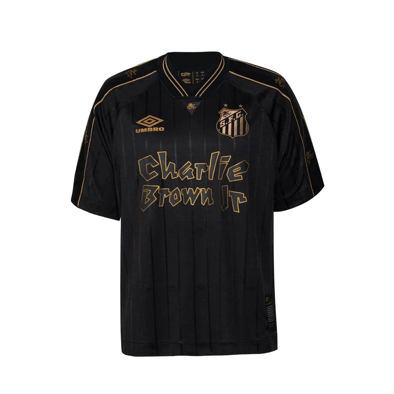 Camiseta Santos Edición Charlie Brown Jr 24/25 Negro - Umbro Masculino Hincha