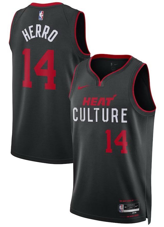 Miami Heat Tyler Herro Black 2023/24 Jersey - City Edition