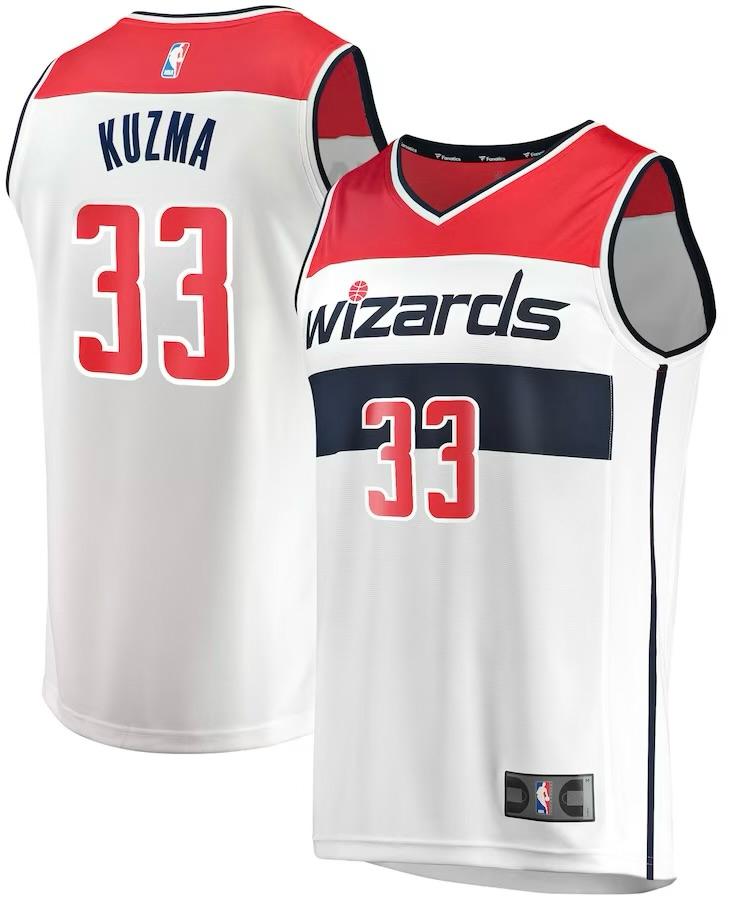 Washington Wizards Kyle Kuzma White Jersey - Association Edition