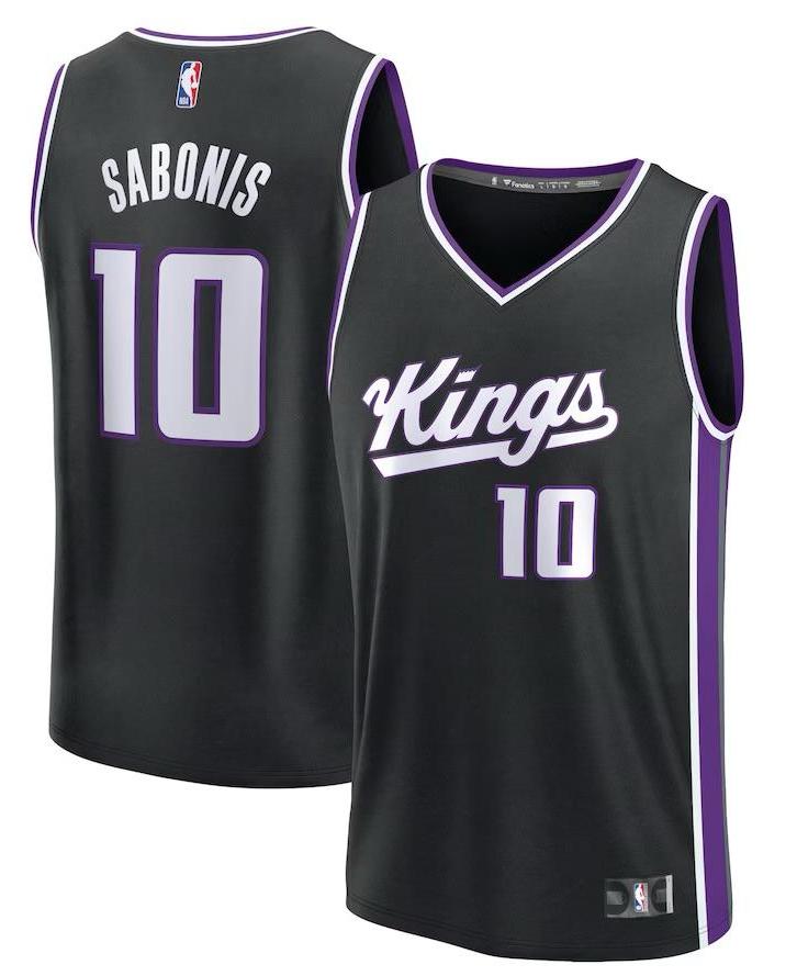 Sacramento Kings Domantas Sabonis Black Jersey - Icon Edition