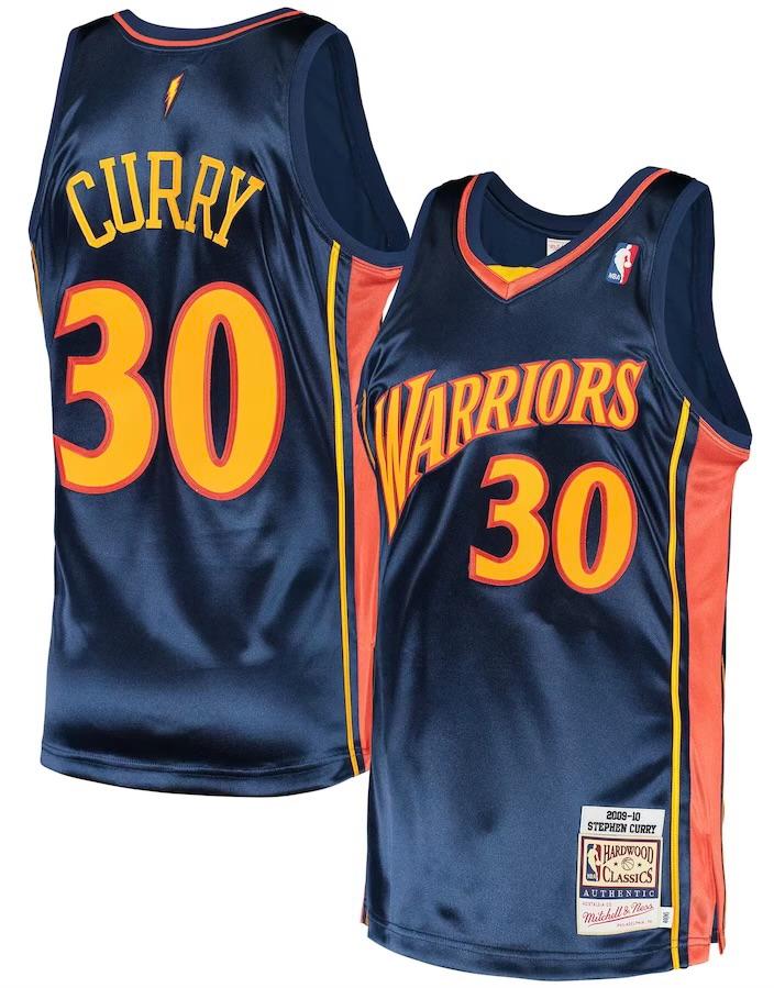 Golden State Warriors Stephen Curry Navy 2009/10 Hardwood Classics Jersey