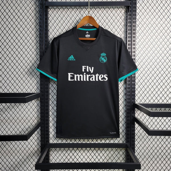 Camiseta Retro Real Madrid Away 2017/18 Negro