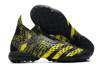 Zapatillas Société Predator Freak + FG Black/Yellow - Cano Alto