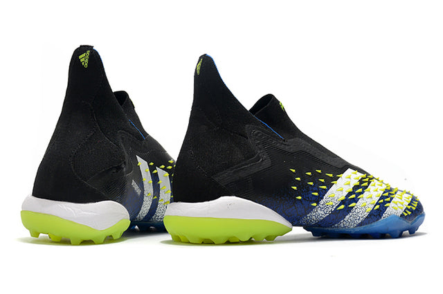 Zapatillas Société Predator Freak + FG Black/Blue - Cano Alto