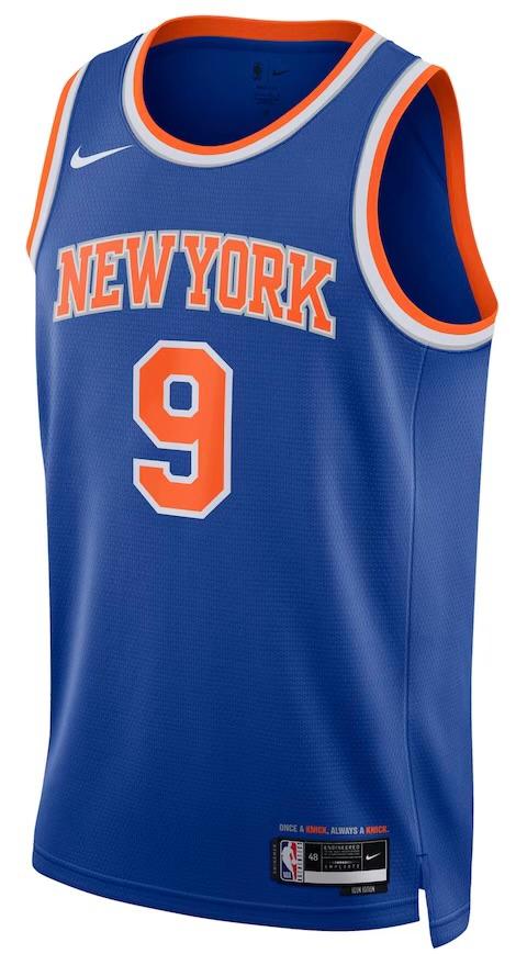 New York Knicks RJ Barrett Blue Jersey - Icon Edition