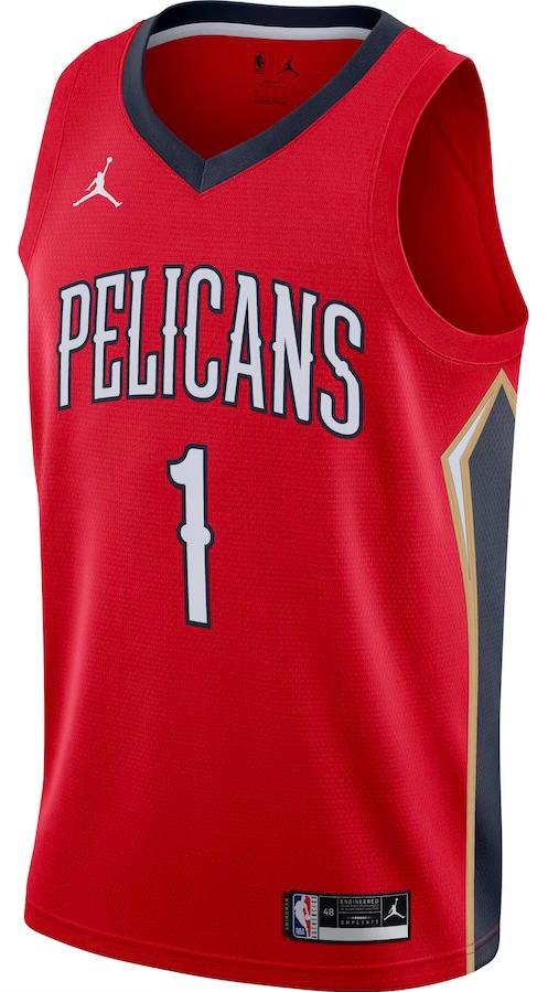 New Orleans Pelicans Zion Williamson Red Jersey - Statement Edition