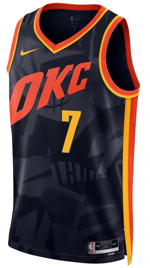 Oklahoma City Thunder Chet Holmgren Navy 2023/24 Jersey - City Edition