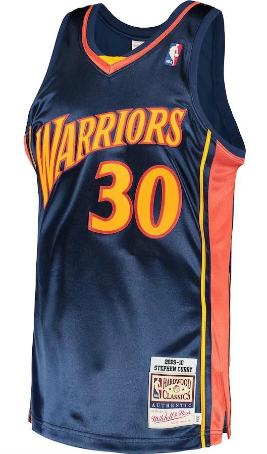 Golden State Warriors Stephen Curry Navy 2009/10 Hardwood Classics Jersey