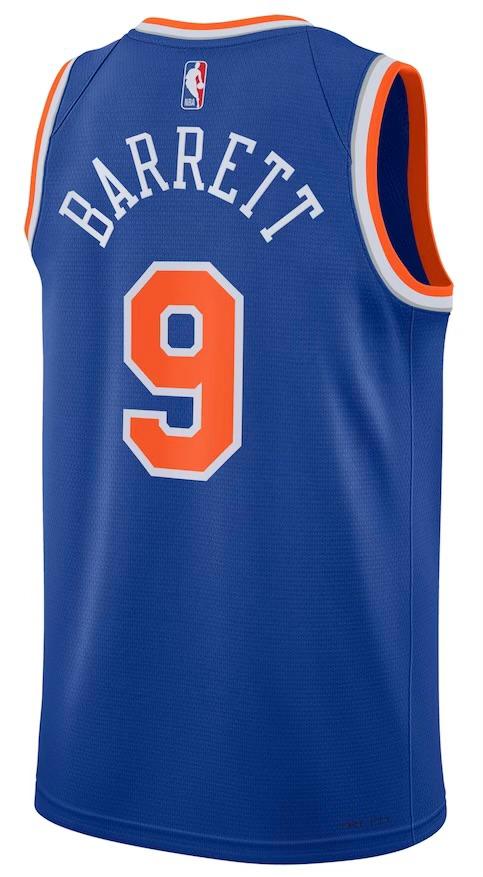 New York Knicks RJ Barrett Blue Jersey - Icon Edition