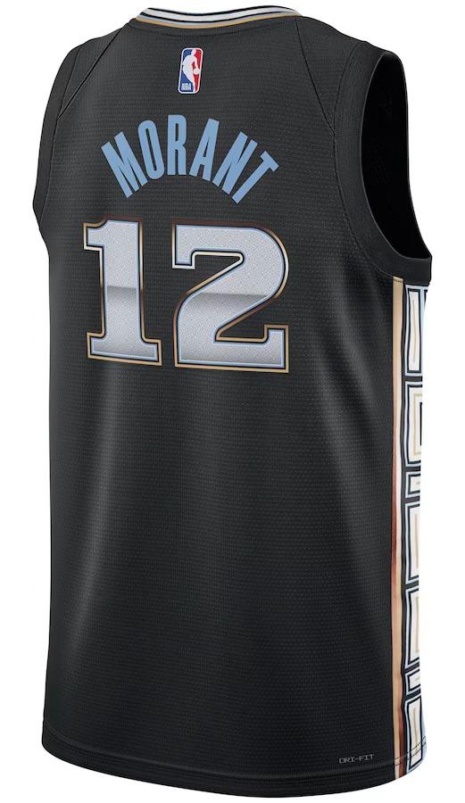 Memphis Grizzlies Ja Morant Black 2022/23 Jersey - City Edition