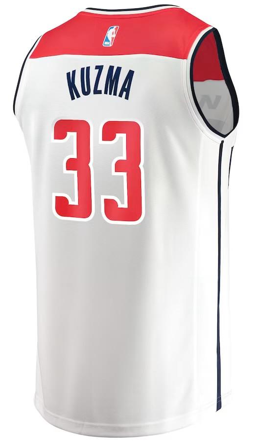 Washington Wizards Kyle Kuzma White Jersey - Association Edition