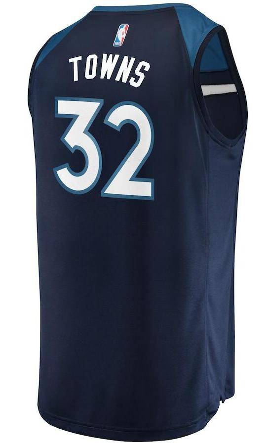 Minnesota Timberwolves Karl-Anthony Towns Navy Jersey - Icon Edition