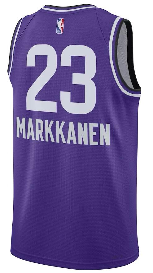 Utah Jazz Lauri Markkanen Purple 2023/24 Jersey - City Edition