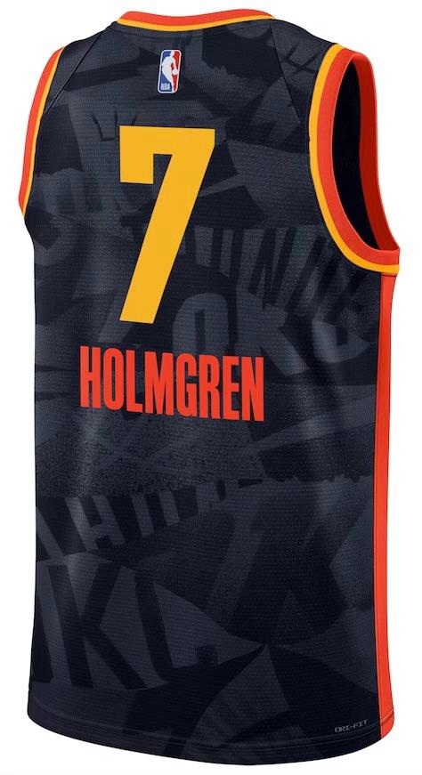 Oklahoma City Thunder Chet Holmgren Navy 2023/24 Jersey - City Edition