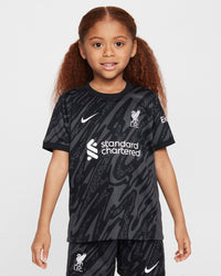 Conjunto para niño/niña Liverpool Black Goal-keeper- Edición especial - Campeones 24/25 y Trofeo de Oro