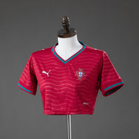 Camiseta Portugal Home 26/27 - Mujer Cropped