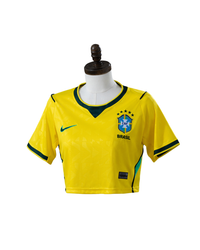 Camiseta Brasil Home 26/27 - Mujer Cropped