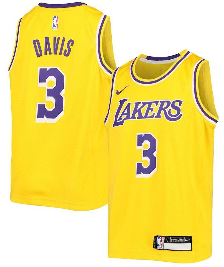 Los Angeles Lakers Anthony Davis Gold Jersey - Icon Edition