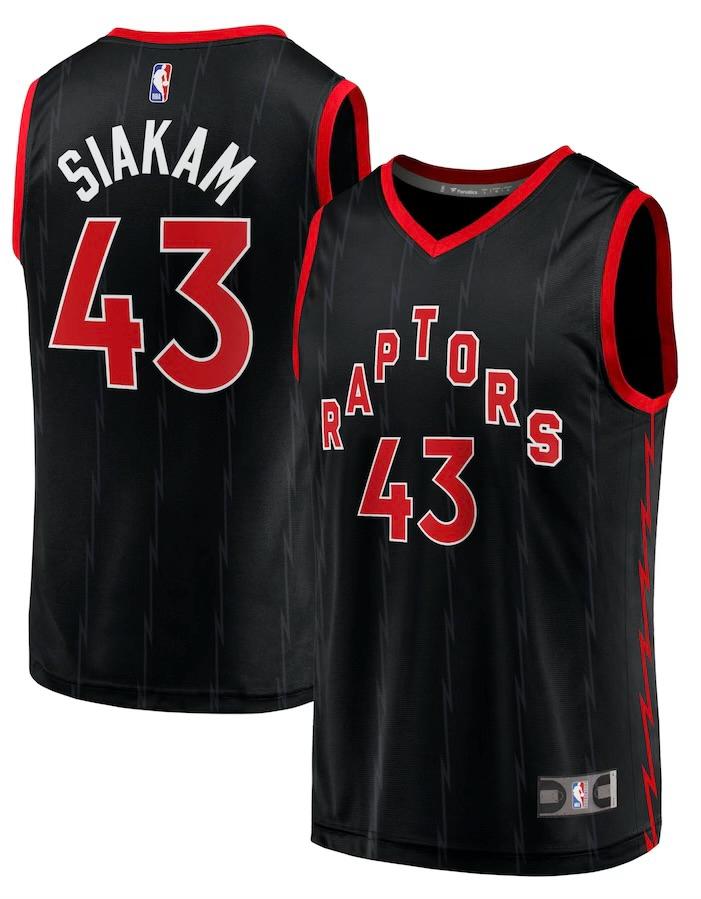 Toronto Raptors Pascal Siakam Black Jersey - Statement Edition