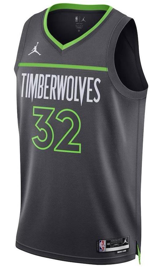 Minnesota Timberwolves Karl-Anthony Towns Charcoal Jersey - Statement Edition