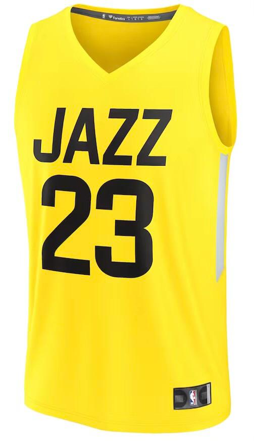 Utah Jazz Lauri Markkanen Yellow Jersey - Icon Edition