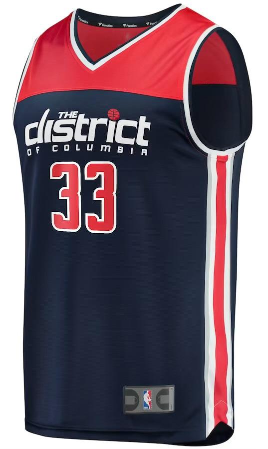 Washington Wizards Kyle Kuzma Navy Jersey - Statement Edition